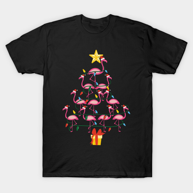 Funny Flamingo Christmas Tree by MZeeDesigns